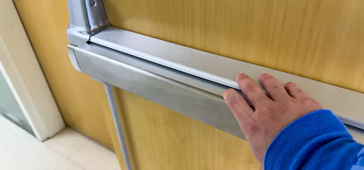 Installing a Push Bar on a Door East Lake-Orient Park